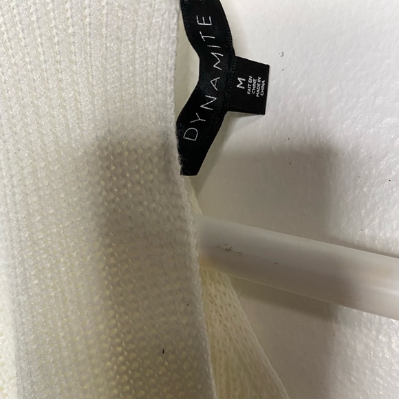 White sweater…just a little bit dot of stain!! - Picture 2 of 4